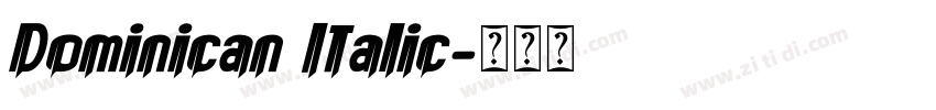 Dominican Italic字体转换